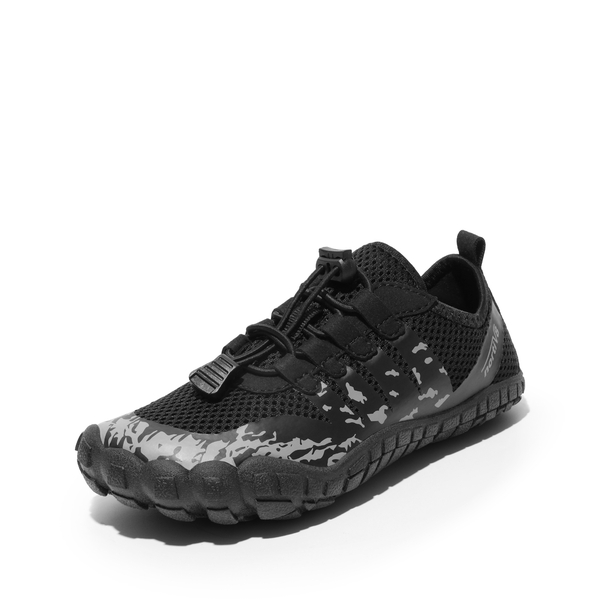 Boys & Girls Lace Up Water Shoes - BLACK-DARK GREY -  0